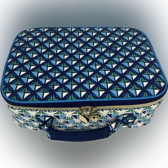 Handbags - Tory Burch / Target Geometric Blue and Green Travel Case lunch Box
